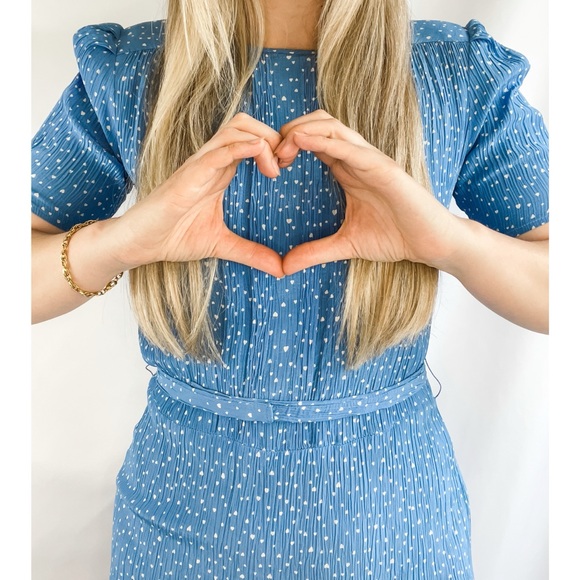 Vintage Heart Print Dress - Picture 1 of 9
